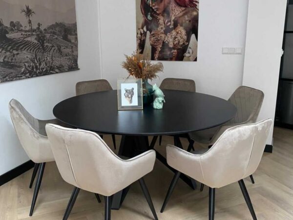 Bogard Linoleum Tafel | Zwart 1