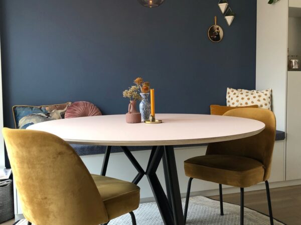 Ronde Linoleum Tafel Bogard 1