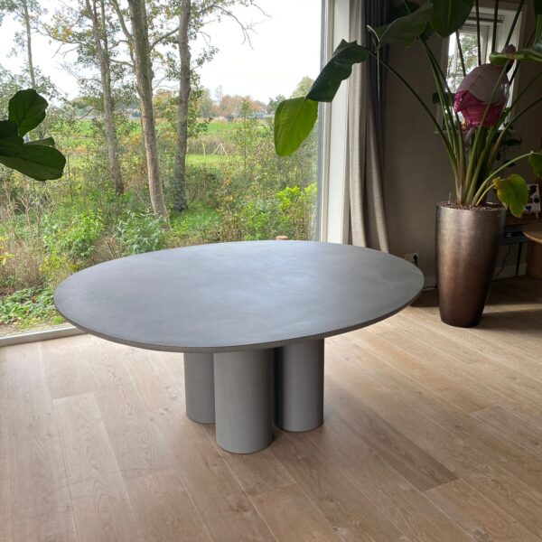 Bogard ronde beton tafel | Charcoal