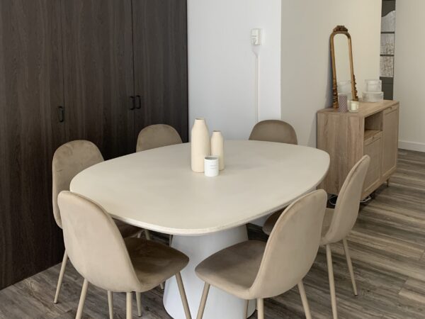 Bogard beton tafel - pebble | White 3