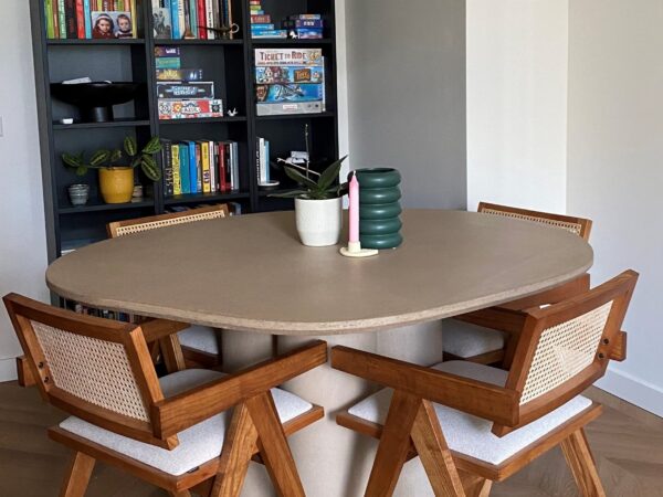 Zweeds ovaal Limoen beton tafel | Mink