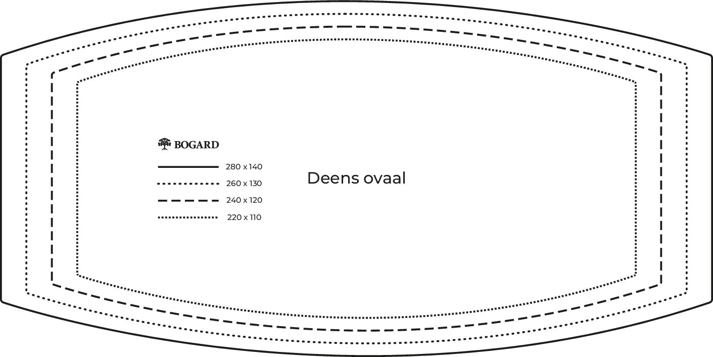 Knippatroon Deens ovaal